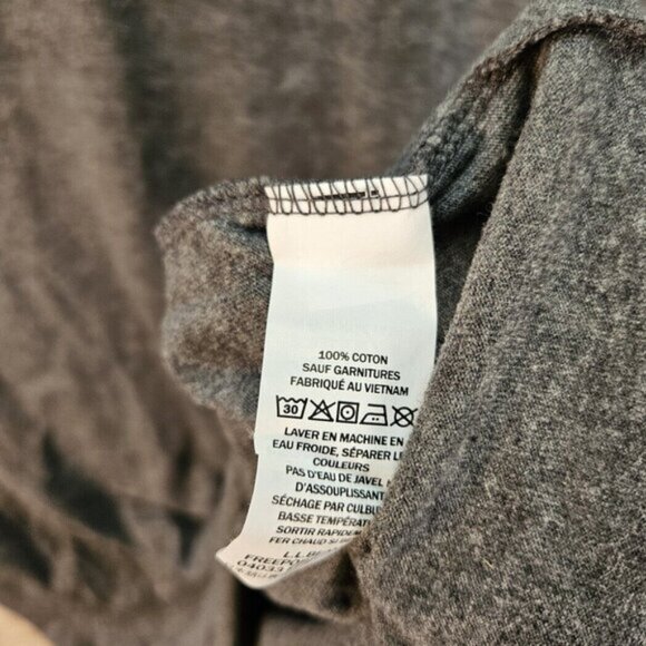 L.L.Bean Traditional Fit T-Shirt Pullover Gray Long Sleeve Men's Sz XXL 2XL Tall - Picture 9 of 10